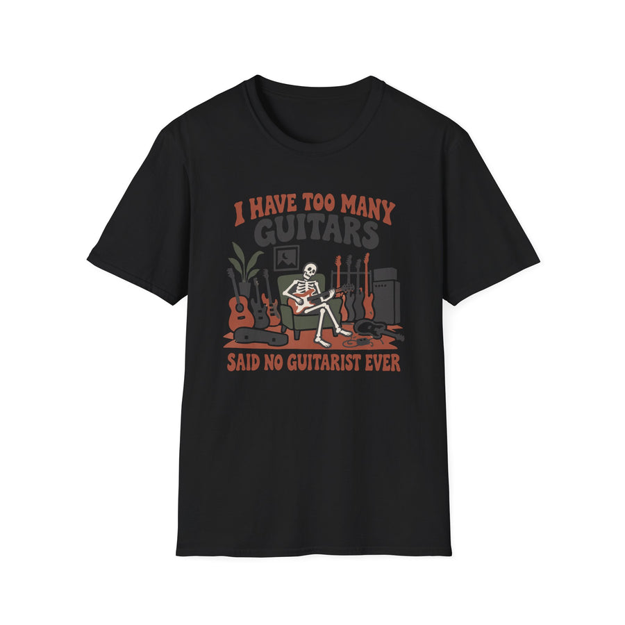 Too Many Guitars T‑Shirt