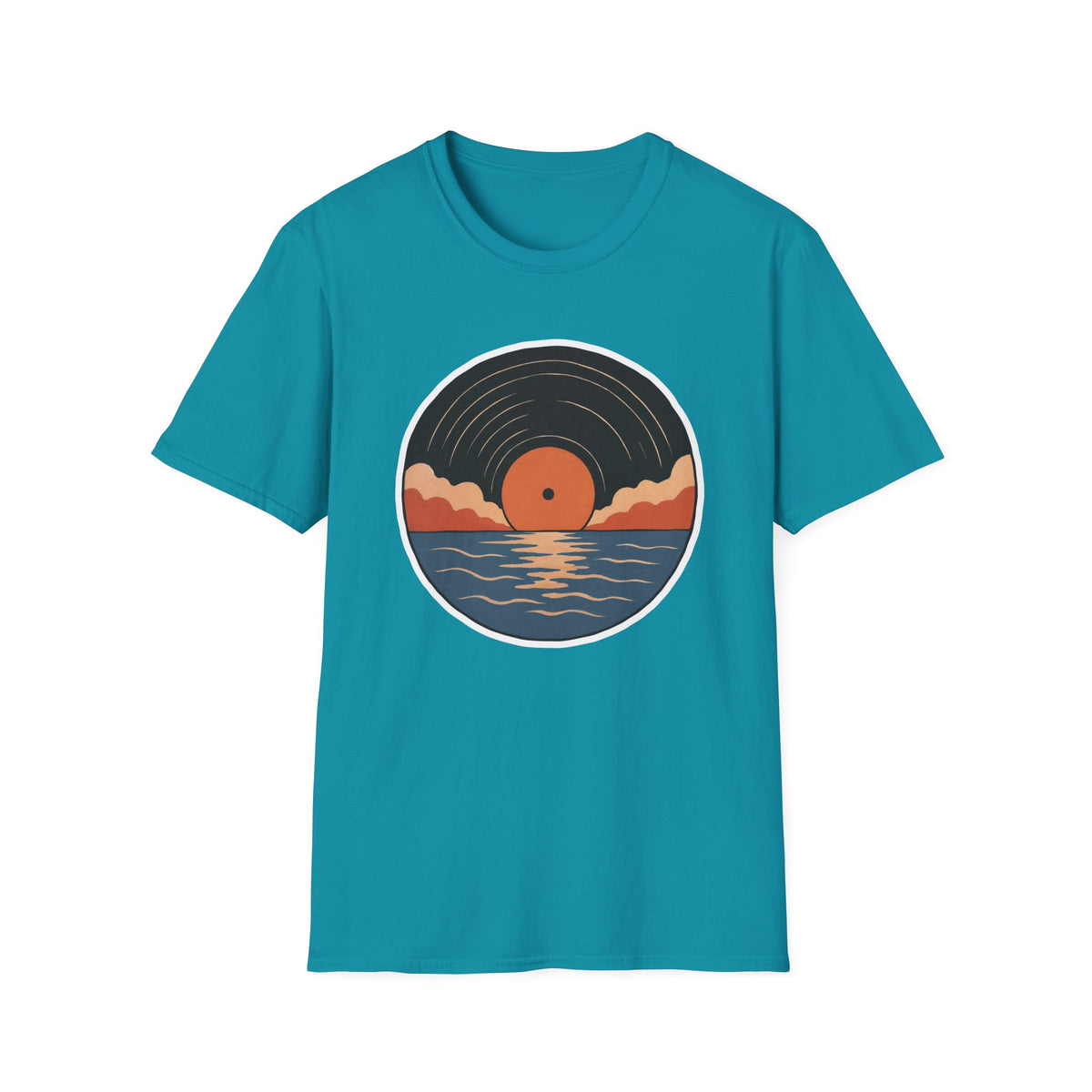 Vinyl Record Sunset T-Shirt