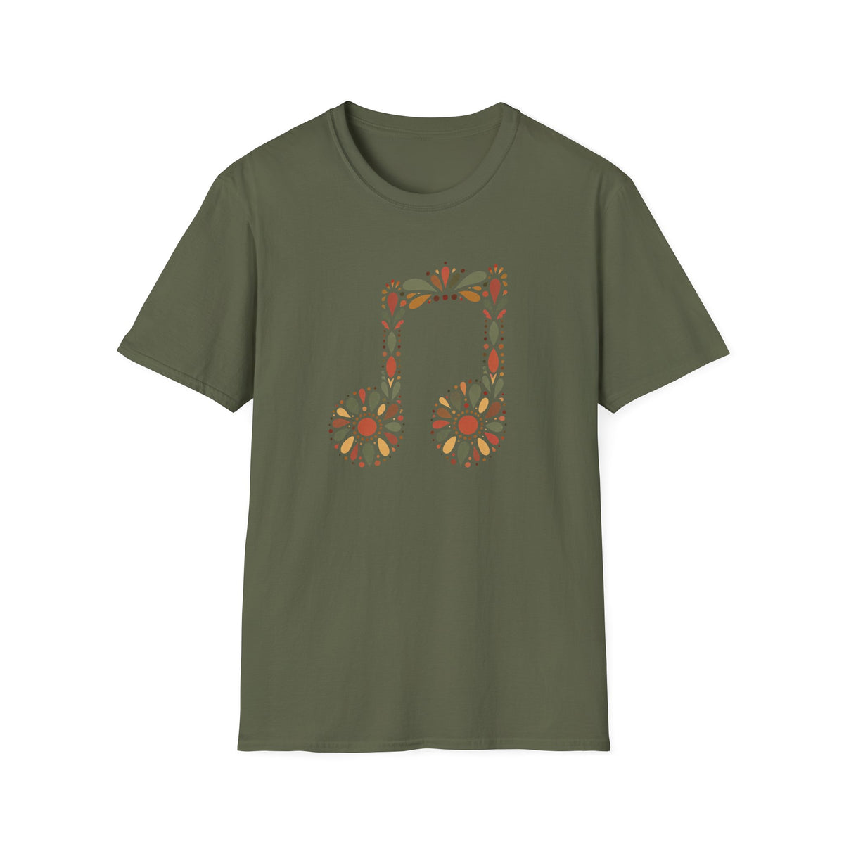 Floral Headphones T‑Shirt