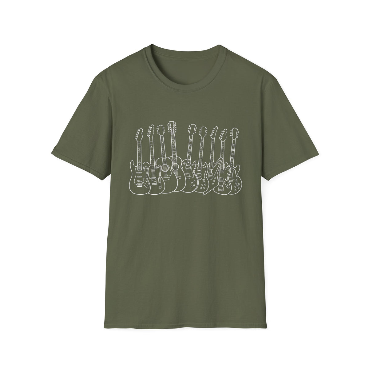 Guitar Lineup Sketch T-Shirt