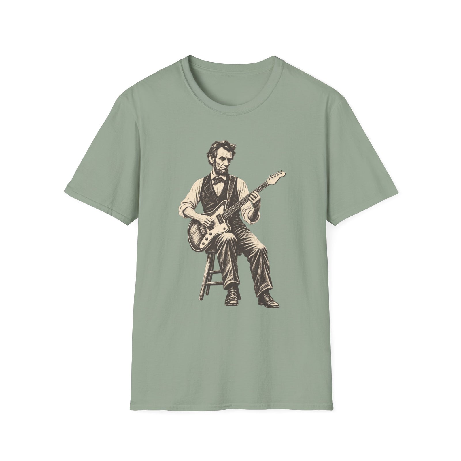 Abraham Lincoln Guitar T-Shirt