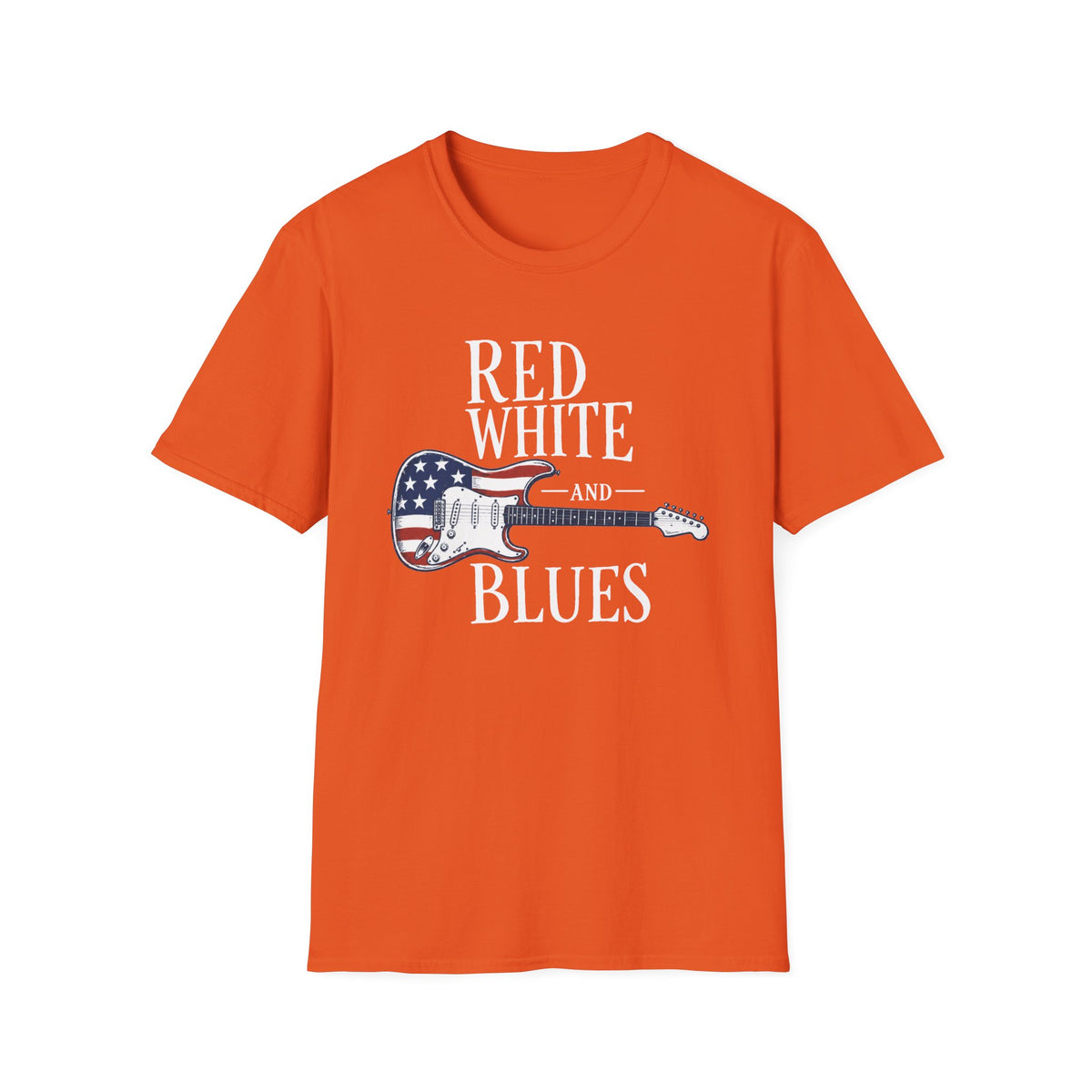 Red White & Blues Guitar T-Shirt