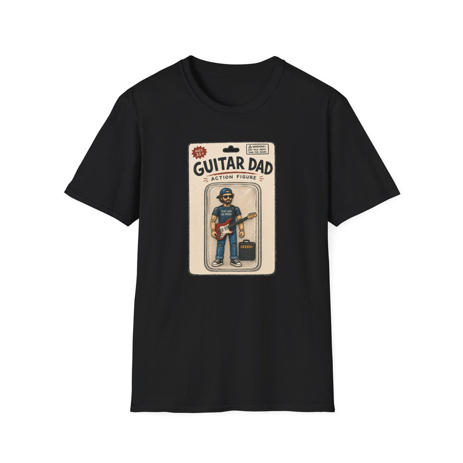 Guitar Dad Action Figure T-Shirt