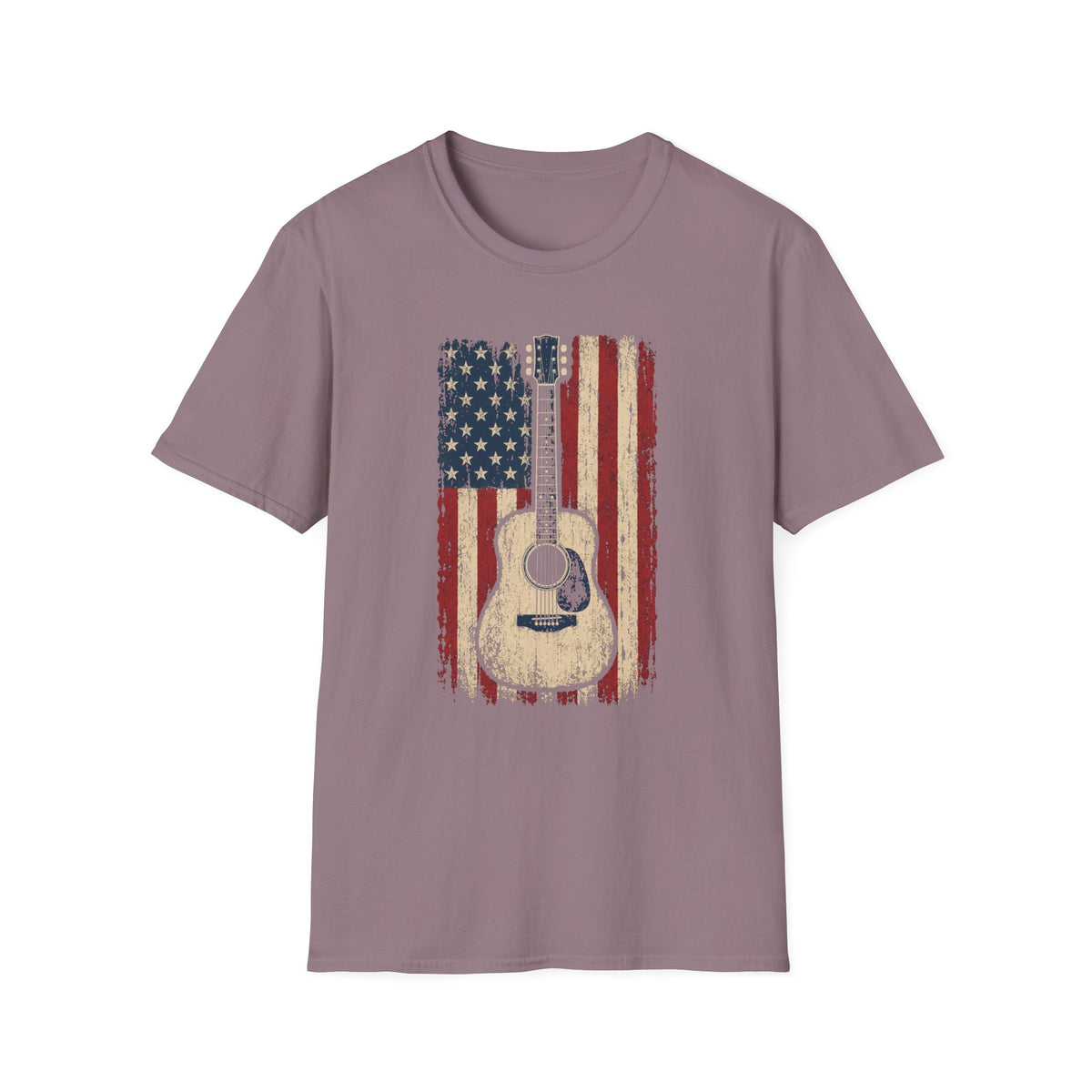 American Flag Guitar T-Shirt