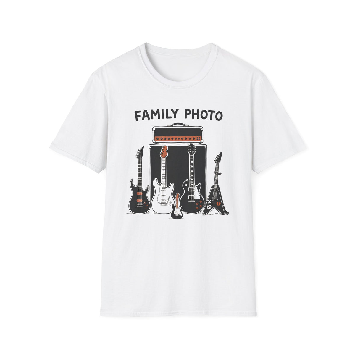 Family Photo Guitar T-Shirt