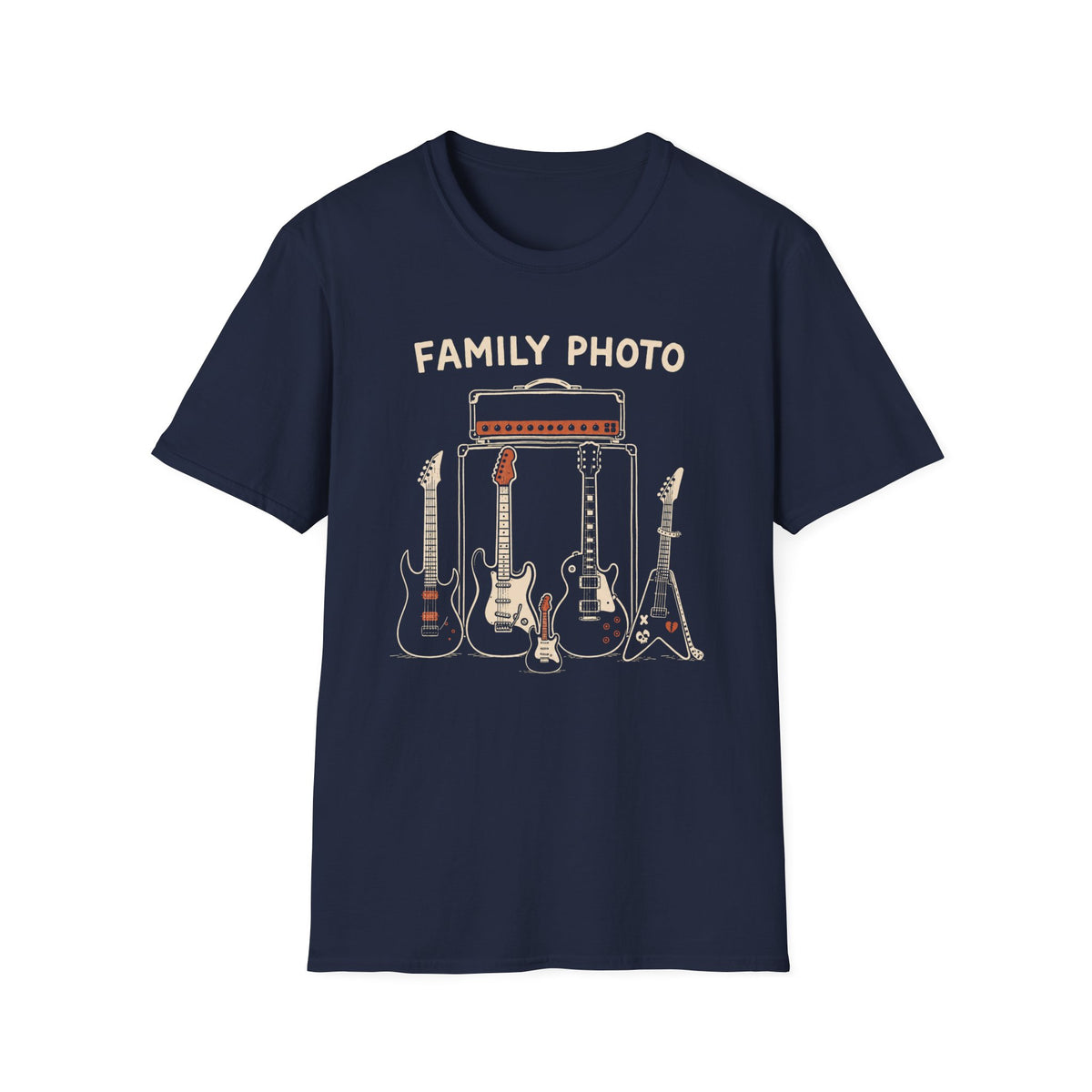 Family Photo Guitar T-Shirt