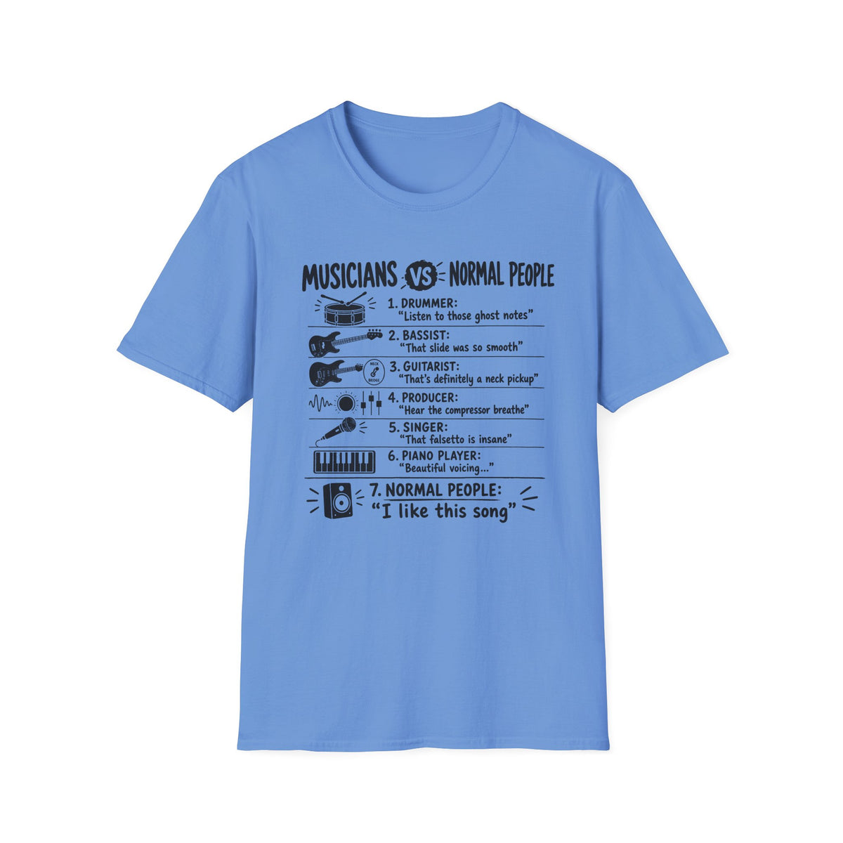 Musicians vs Normal People T-Shirt