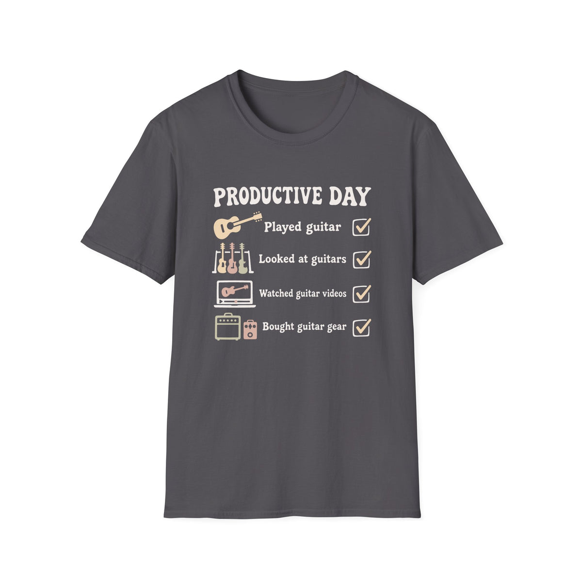 Guitar Productive Day T-Shirt