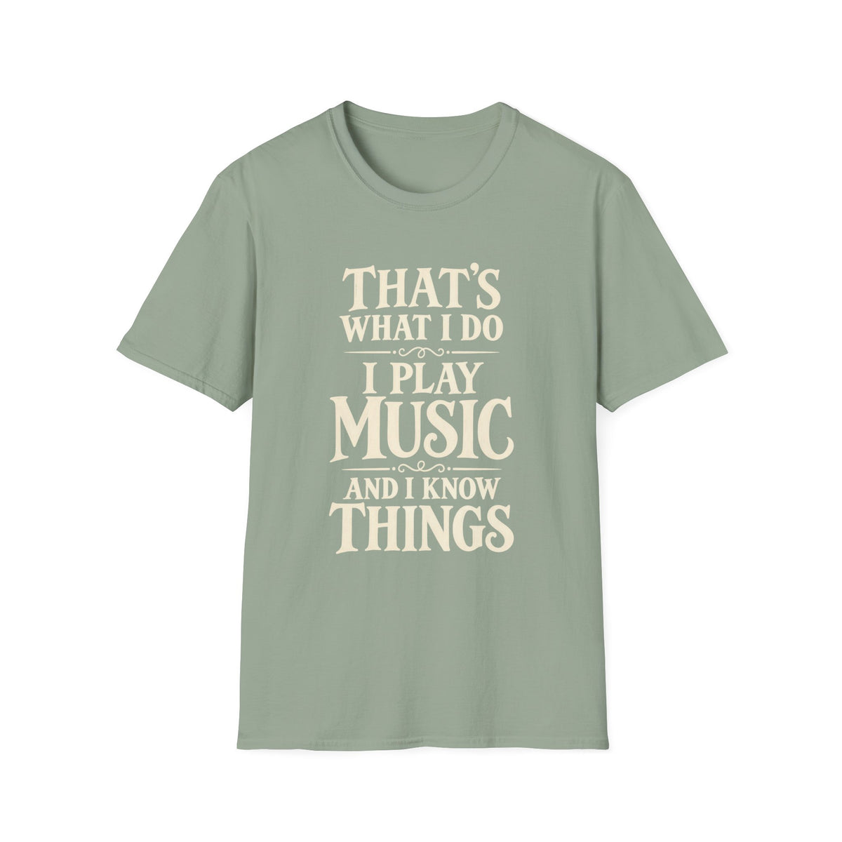 I Play Music And I Know Things T‑Shirt