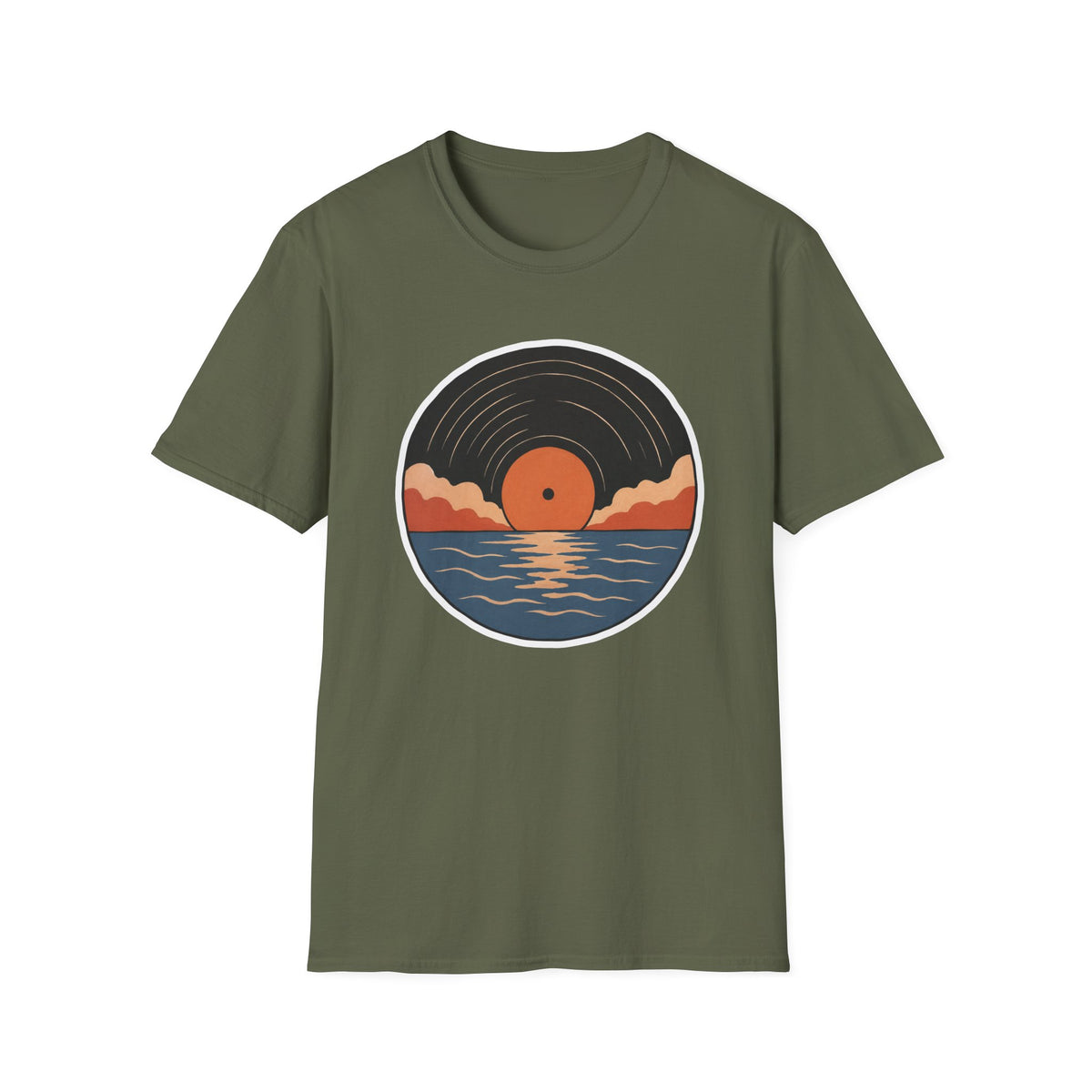 Vinyl Record Sunset T-Shirt