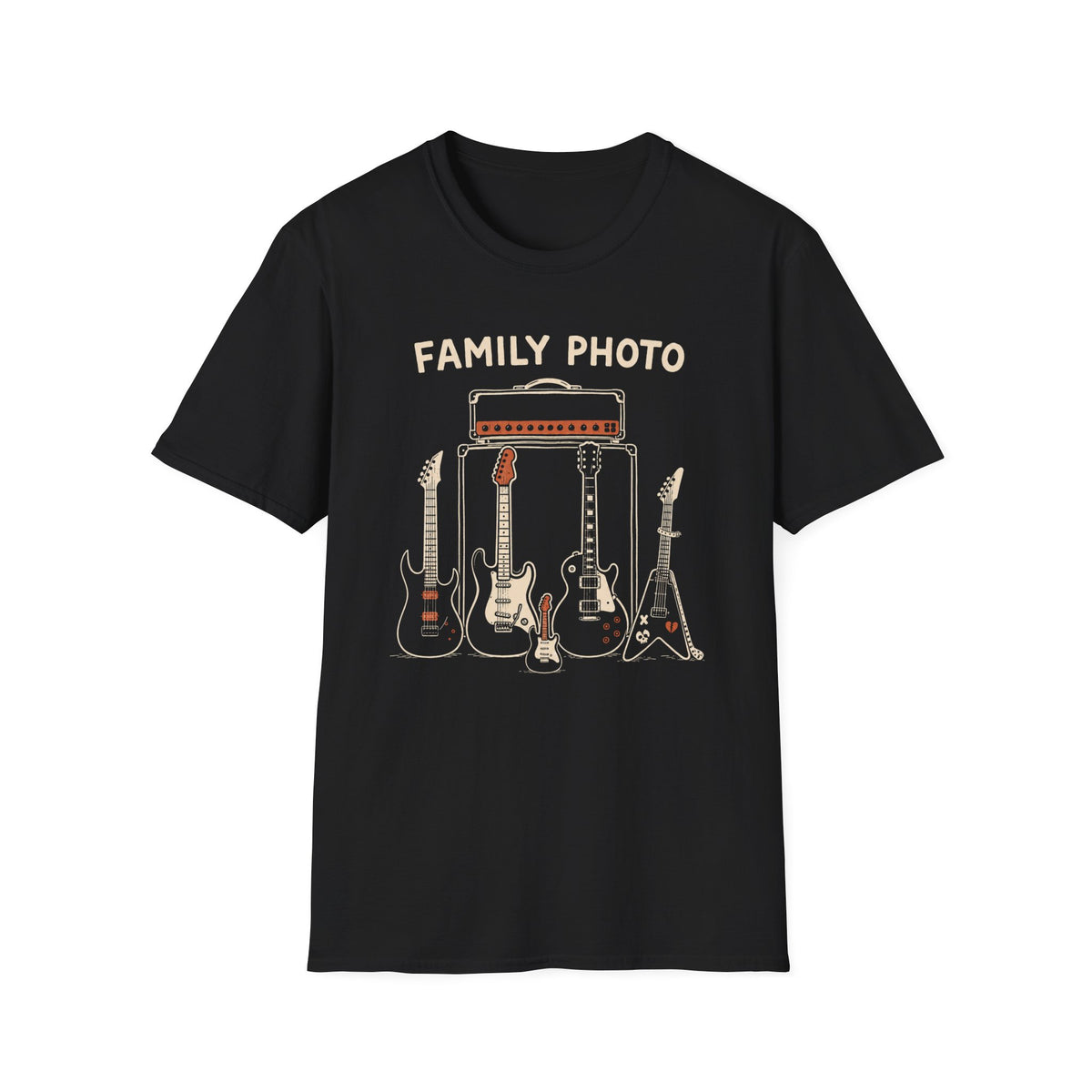 Family Photo Guitar T-Shirt