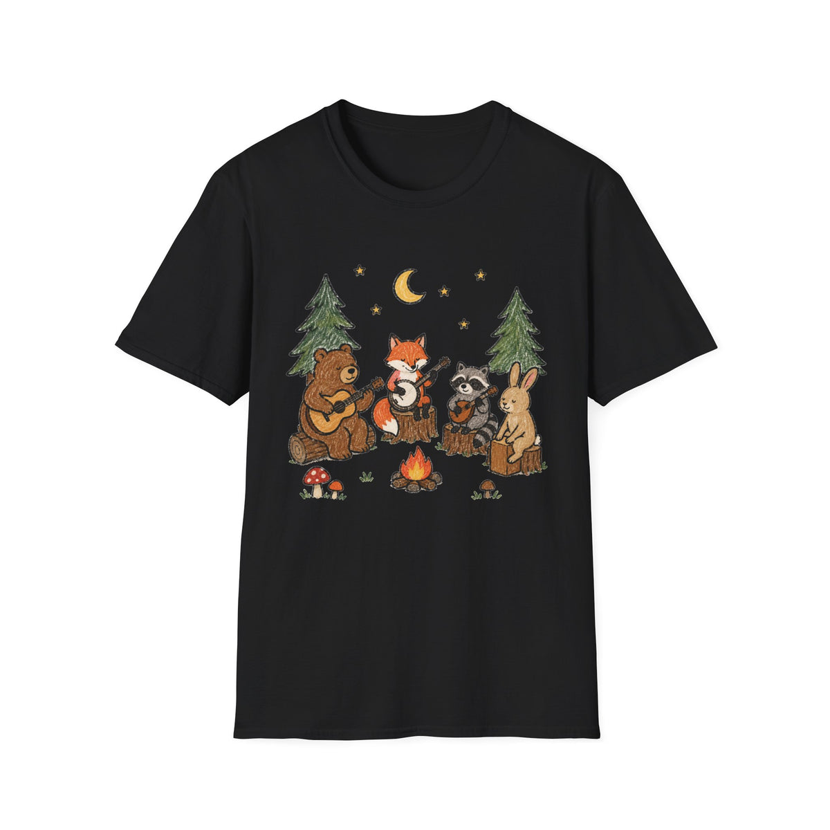 Woodland Campfire Band T-Shirt