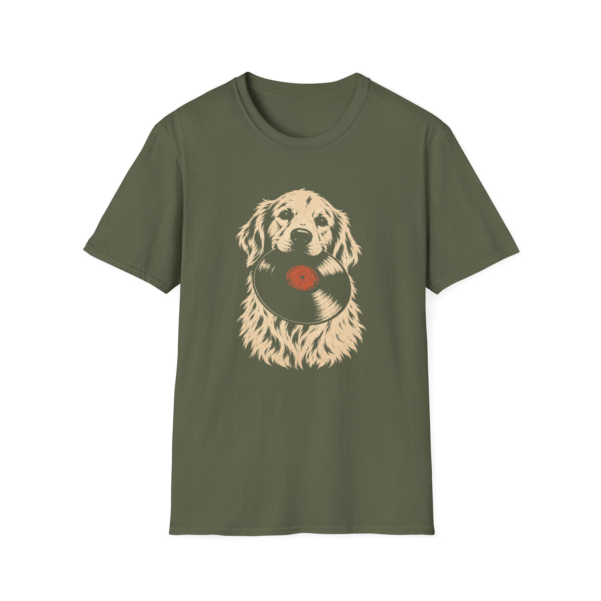 Vinyl Record Dog T-Shirt