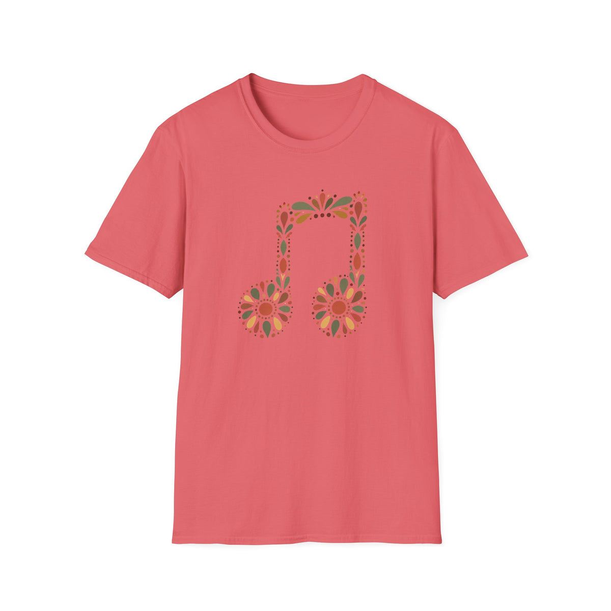 Floral Headphones T‑Shirt