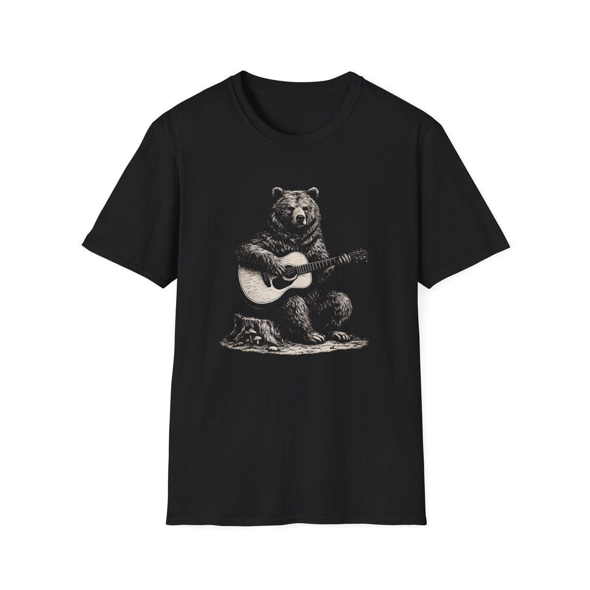 Bear Playing Guitar T‑Shirt