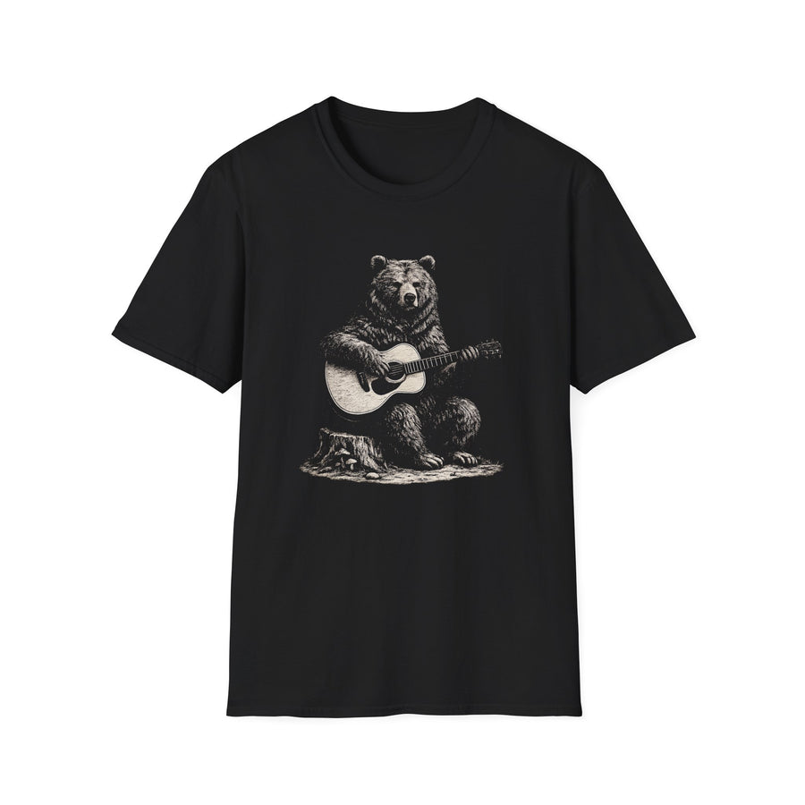 Bear Playing Guitar T‑Shirt