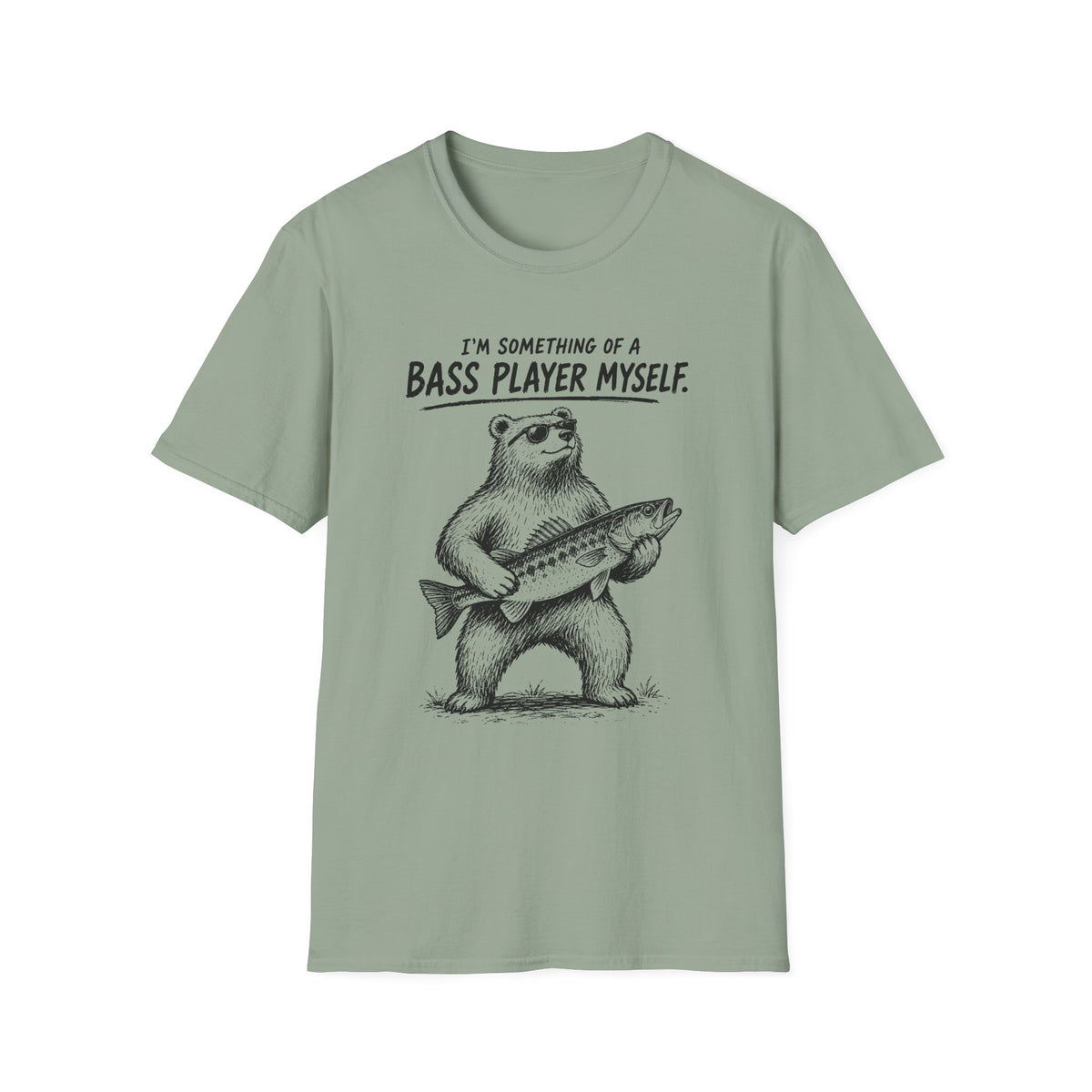 Bass Player Bear T-Shirt