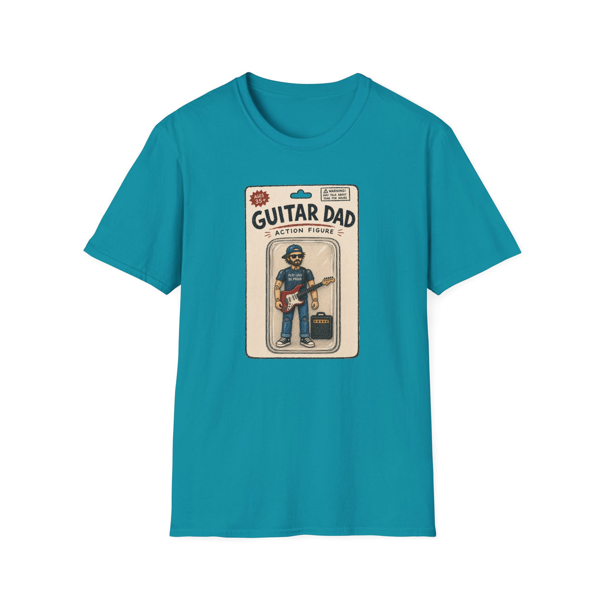 Guitar Dad Action Figure T-Shirt