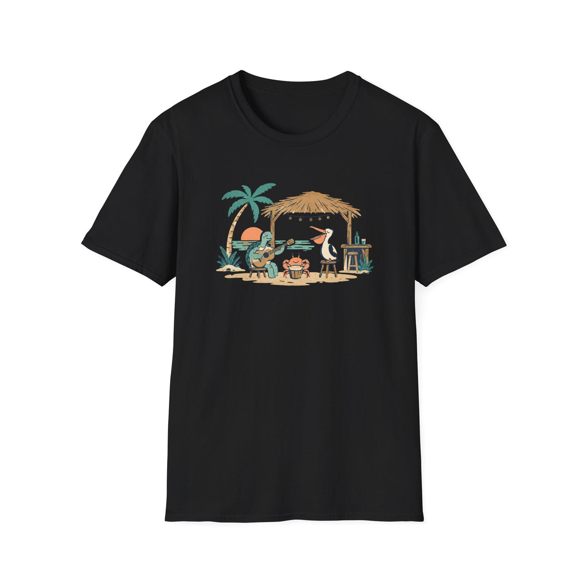 Tropical Beach Band T-Shirt