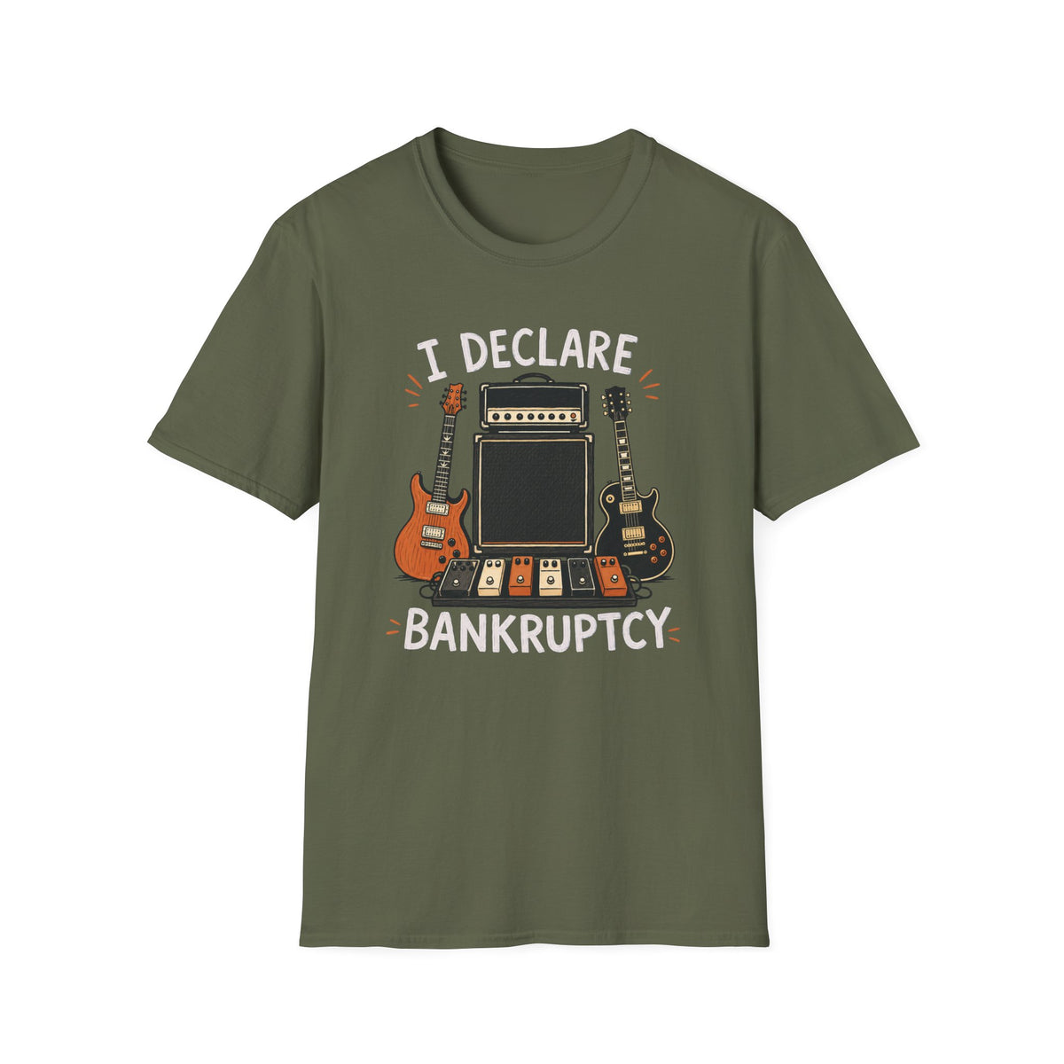 I Declare Bankruptcy Guitar T-Shirt