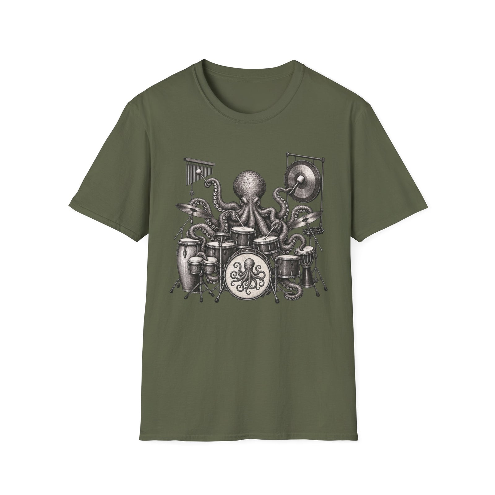 Octopus Drummer T-Shirt