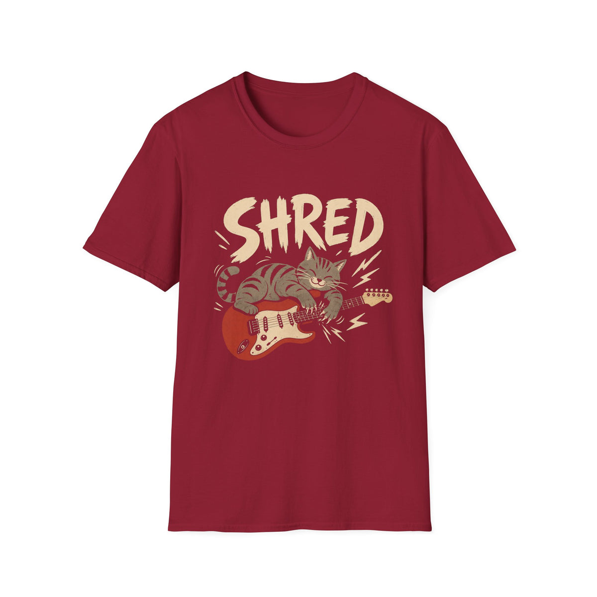 Shred Guitar Cat T-Shirt