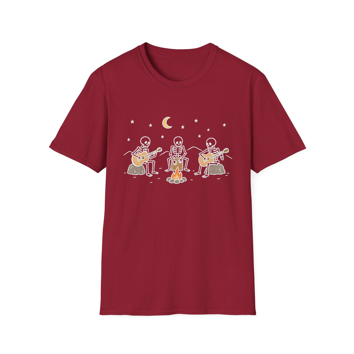 Skeleton Campfire Band T-Shirt