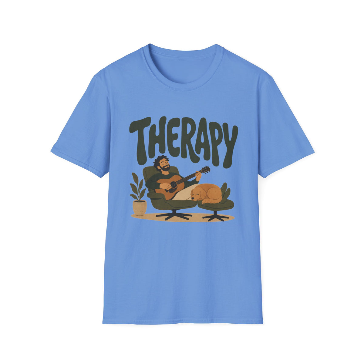 Therapy Guitar & Dog T-Shirt