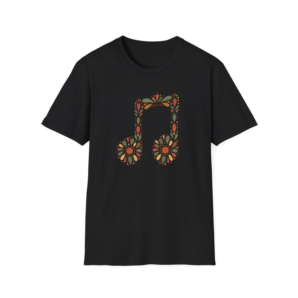 Floral Headphones T‑Shirt