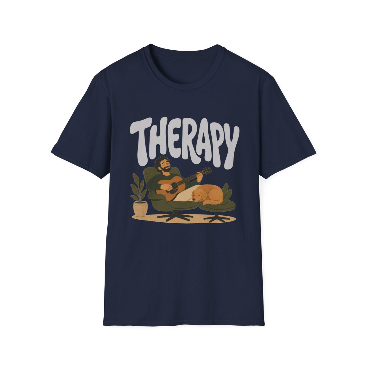 Therapy Guitar & Dog T-Shirt