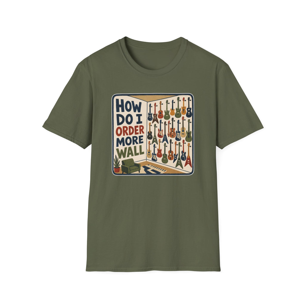 Guitar Room Order More Wall T-Shirt