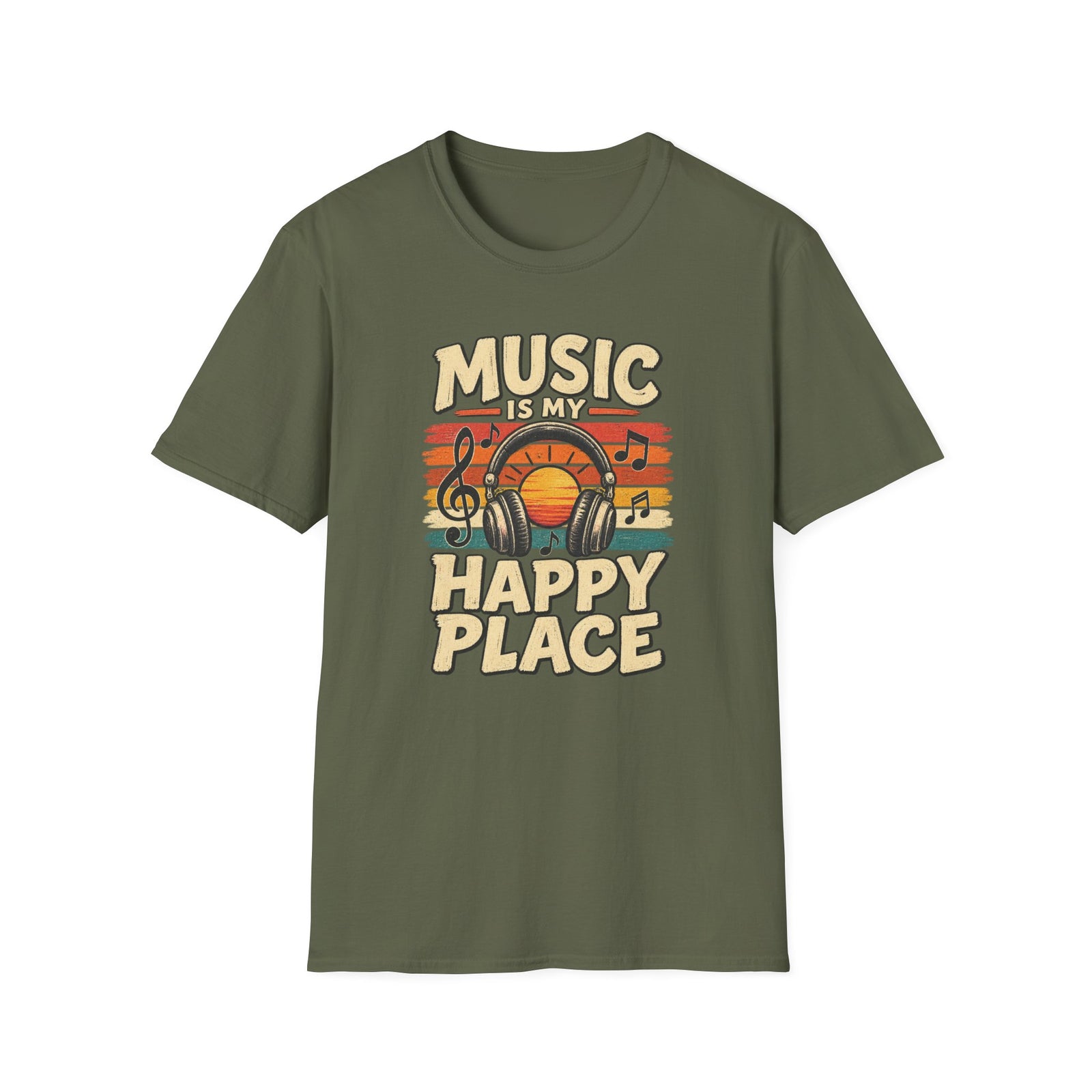 Music Is My Happy Place T-Shirt
