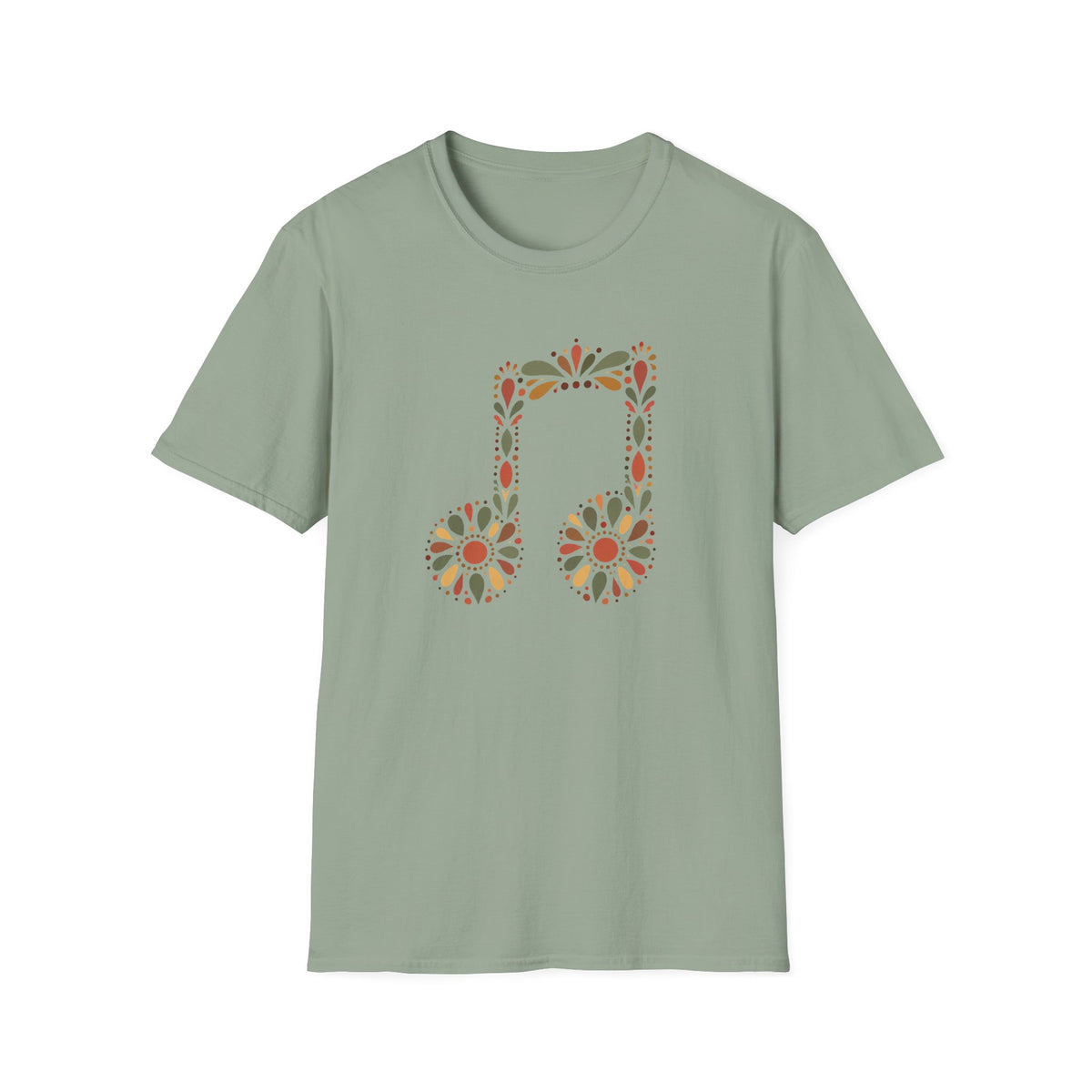 Floral Headphones T‑Shirt