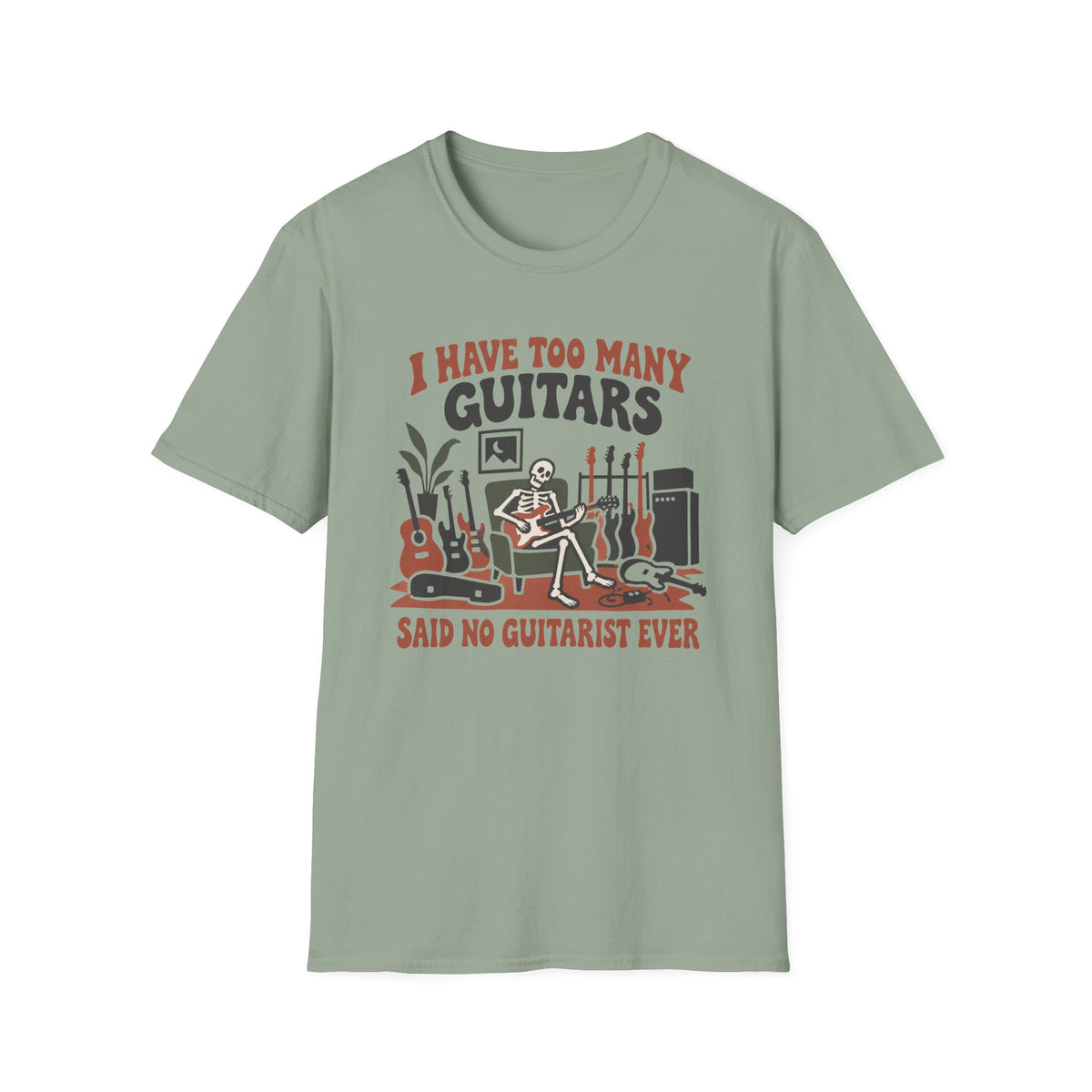 Too Many Guitars T‑Shirt