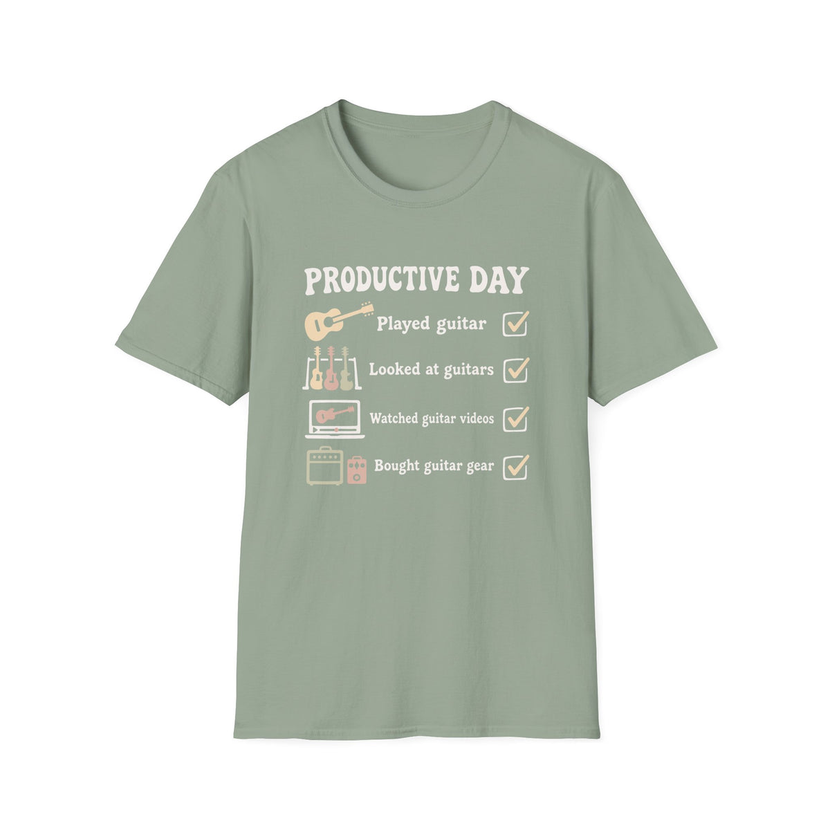 Guitar Productive Day T-Shirt