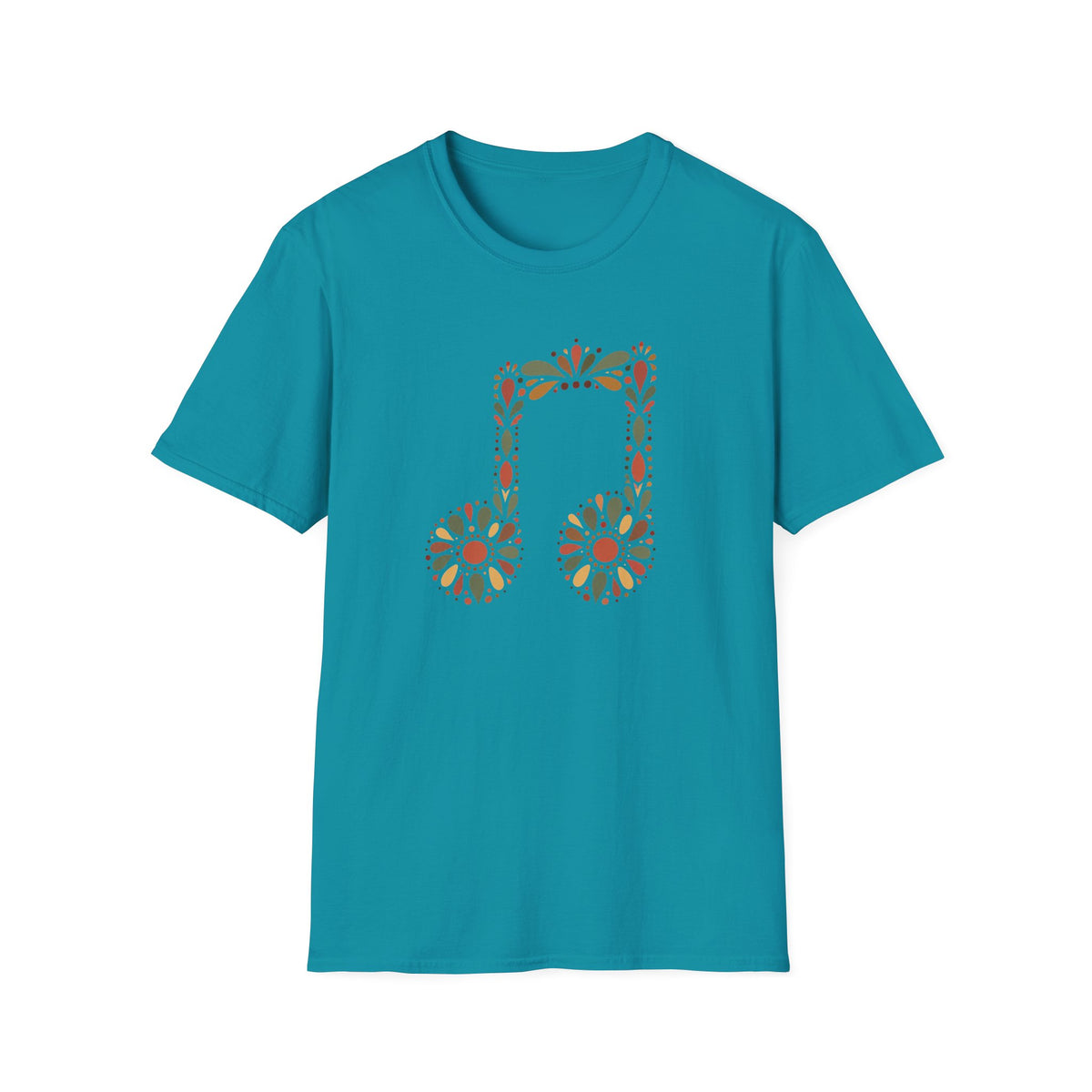 Floral Headphones T‑Shirt
