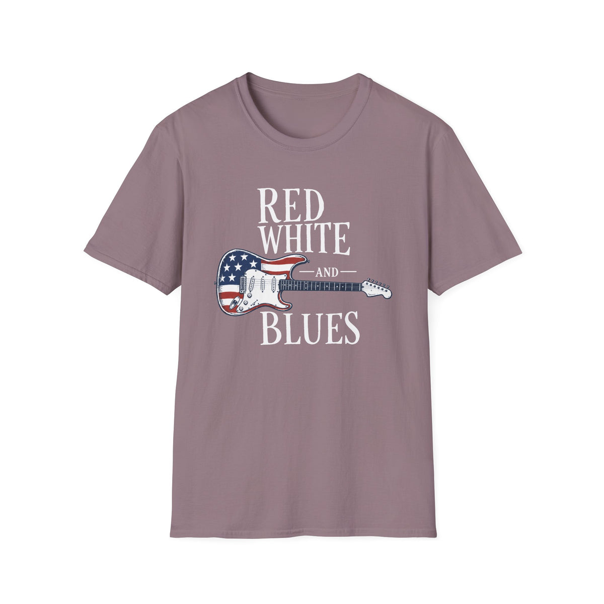 Red White & Blues Guitar T-Shirt