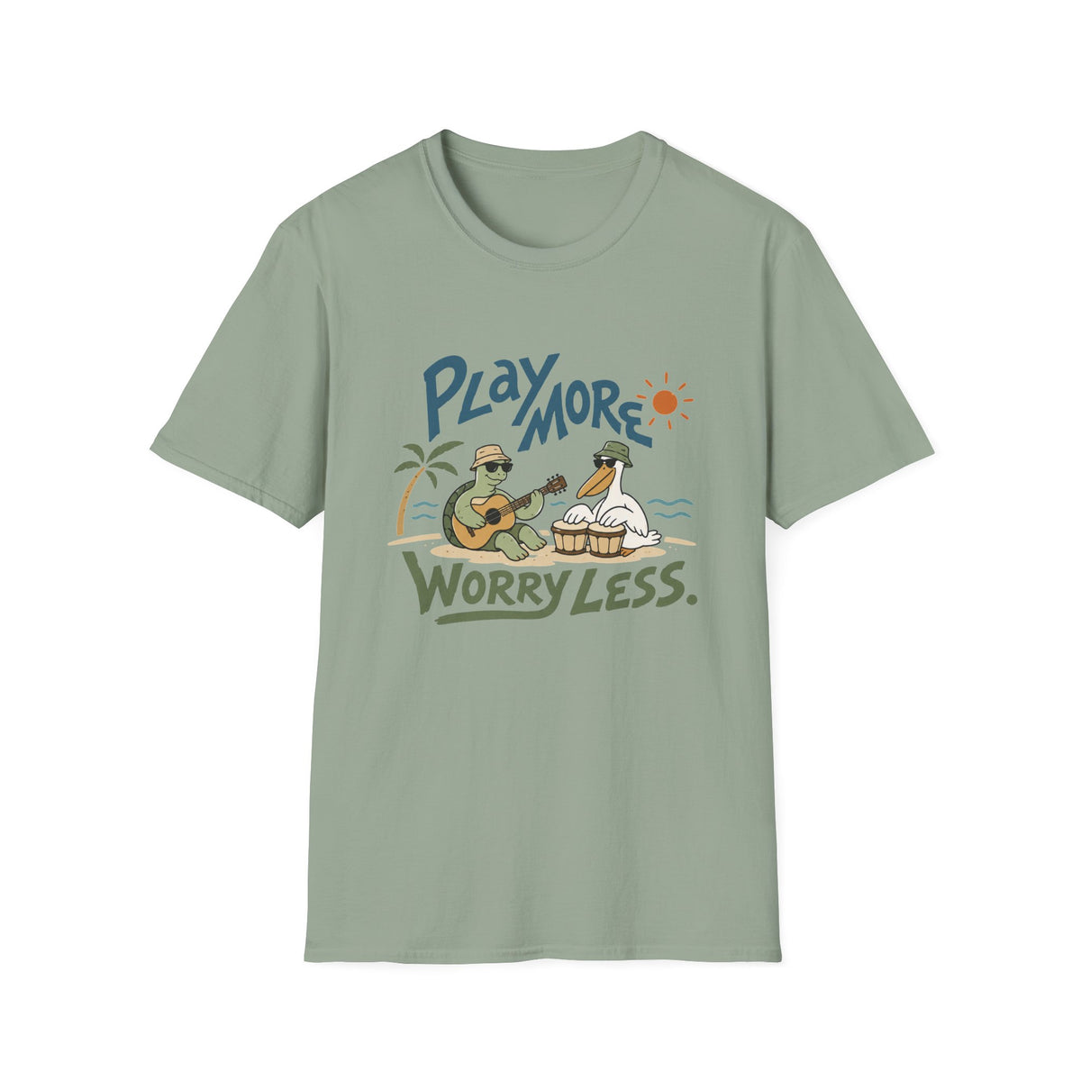 Play More Worry Less T-Shirt