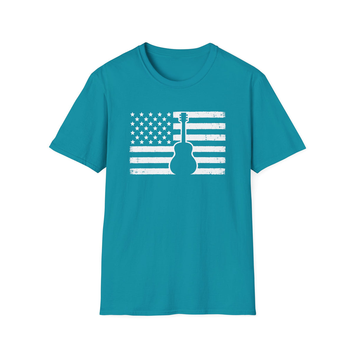 American Flag Guitar T-Shirt