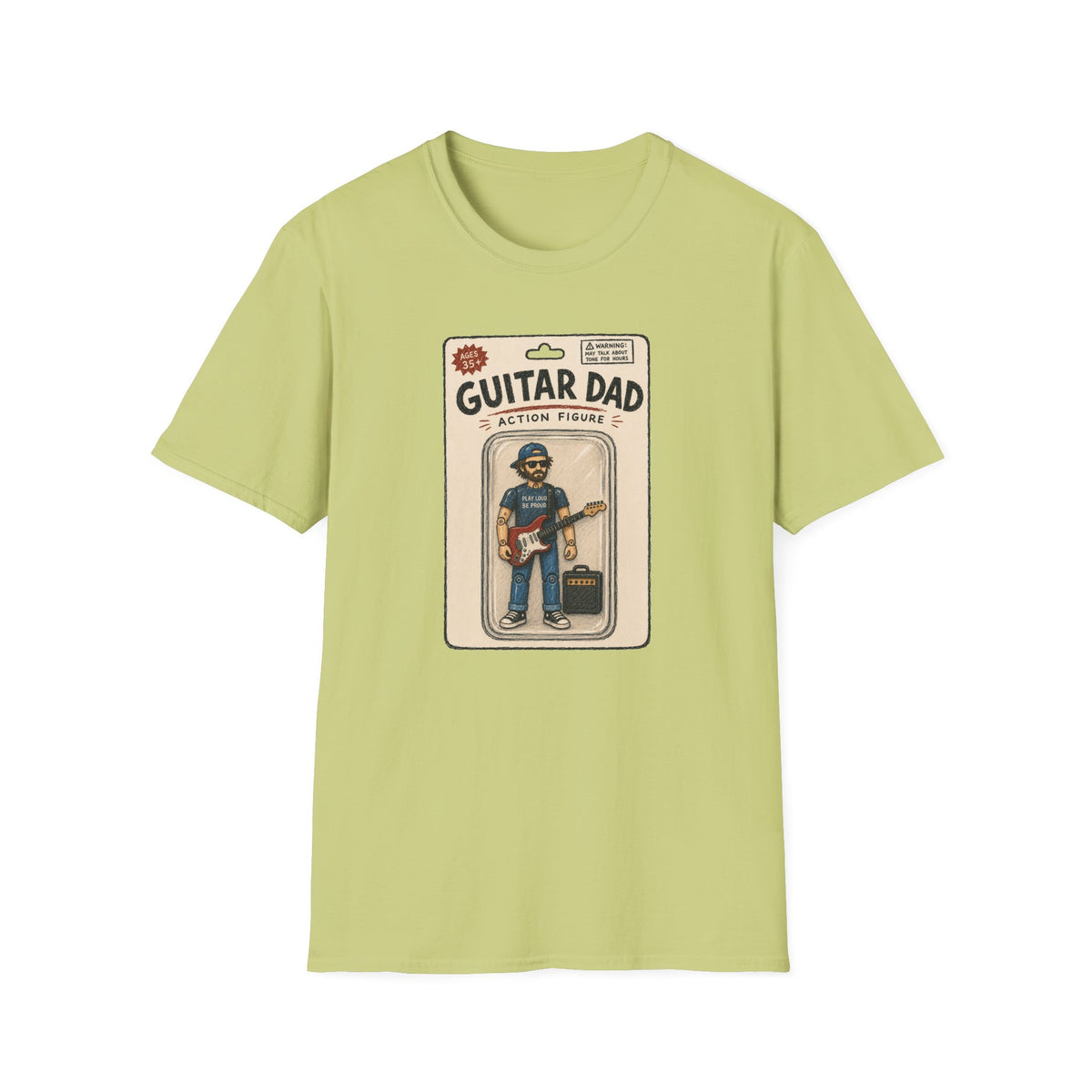 Guitar Dad Action Figure T-Shirt