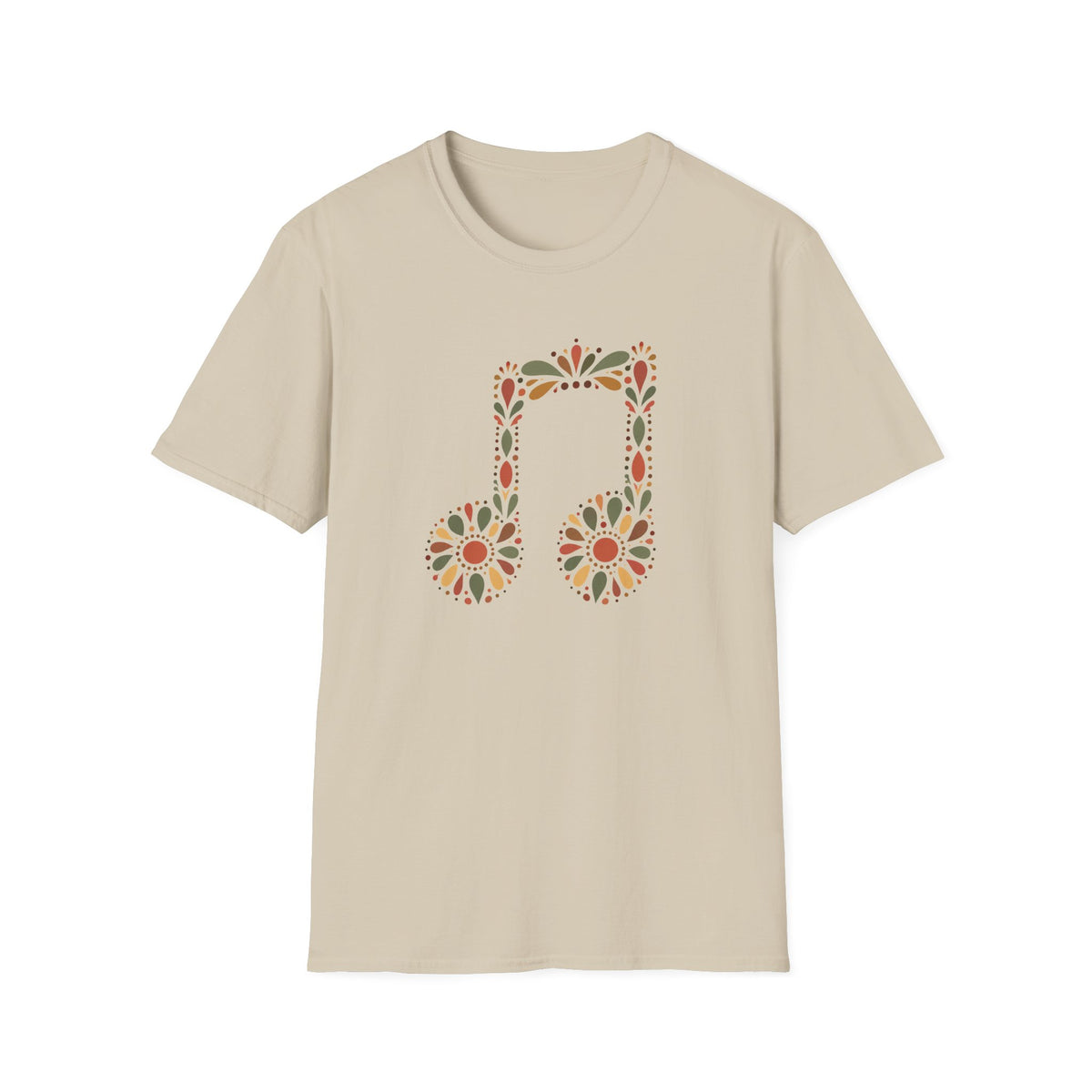Floral Headphones T‑Shirt