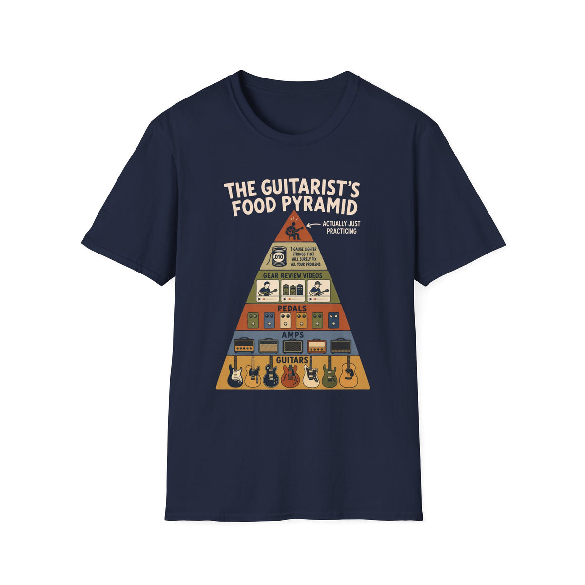 Guitarist’s Food Pyramid T-Shirt