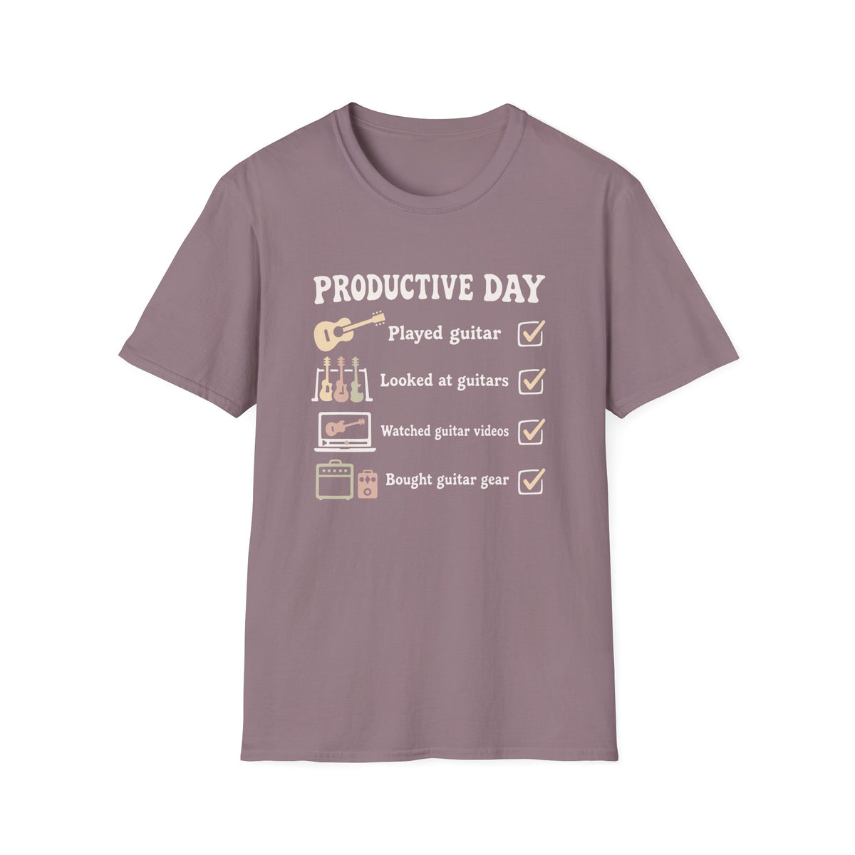 Guitar Productive Day T-Shirt