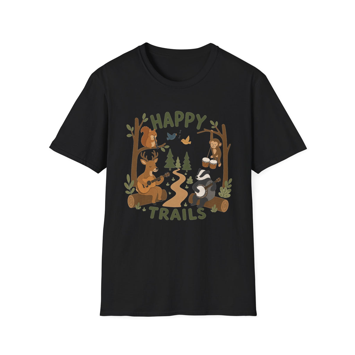 Happy Trails Music Animals T-Shirt
