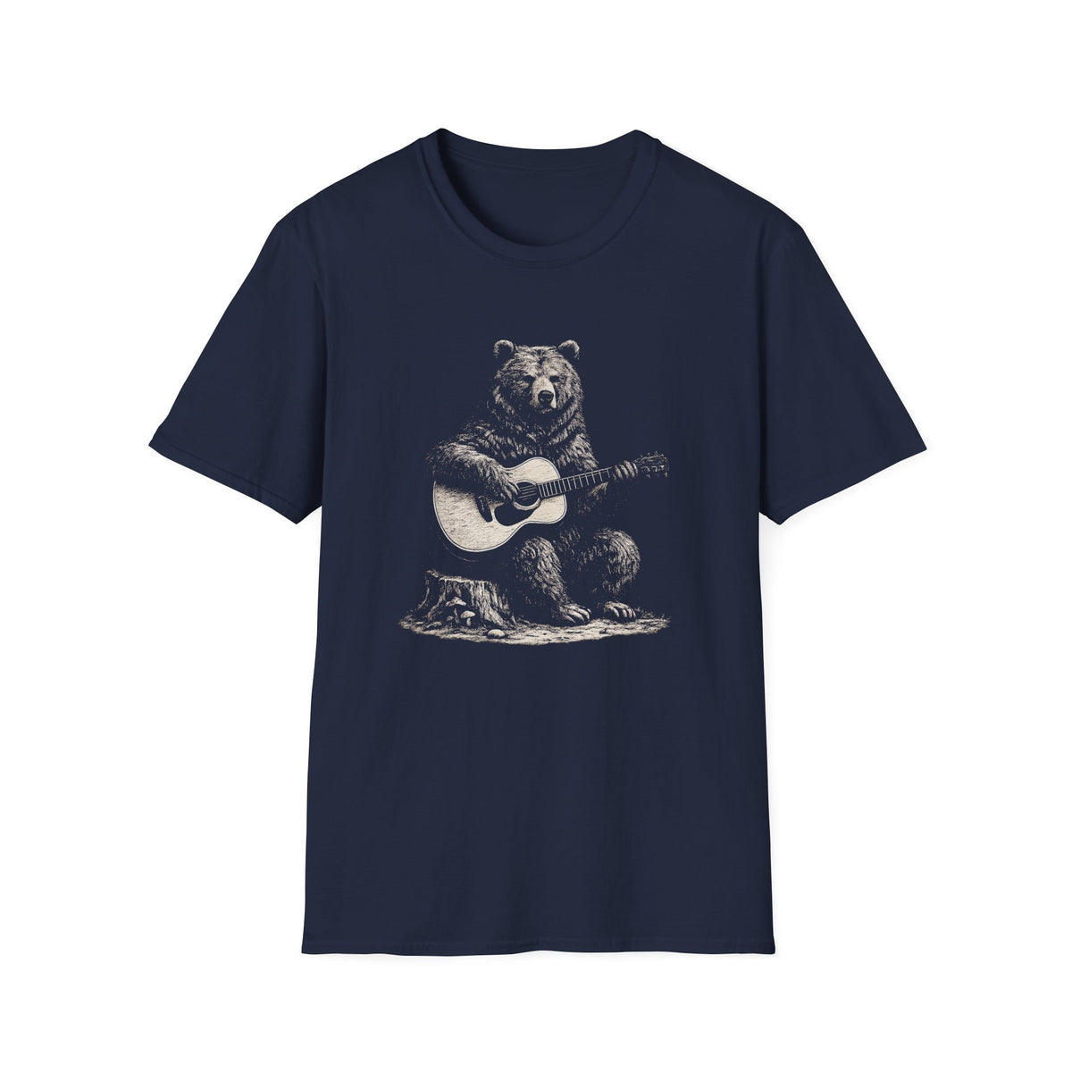 Bear Playing Guitar T‑Shirt