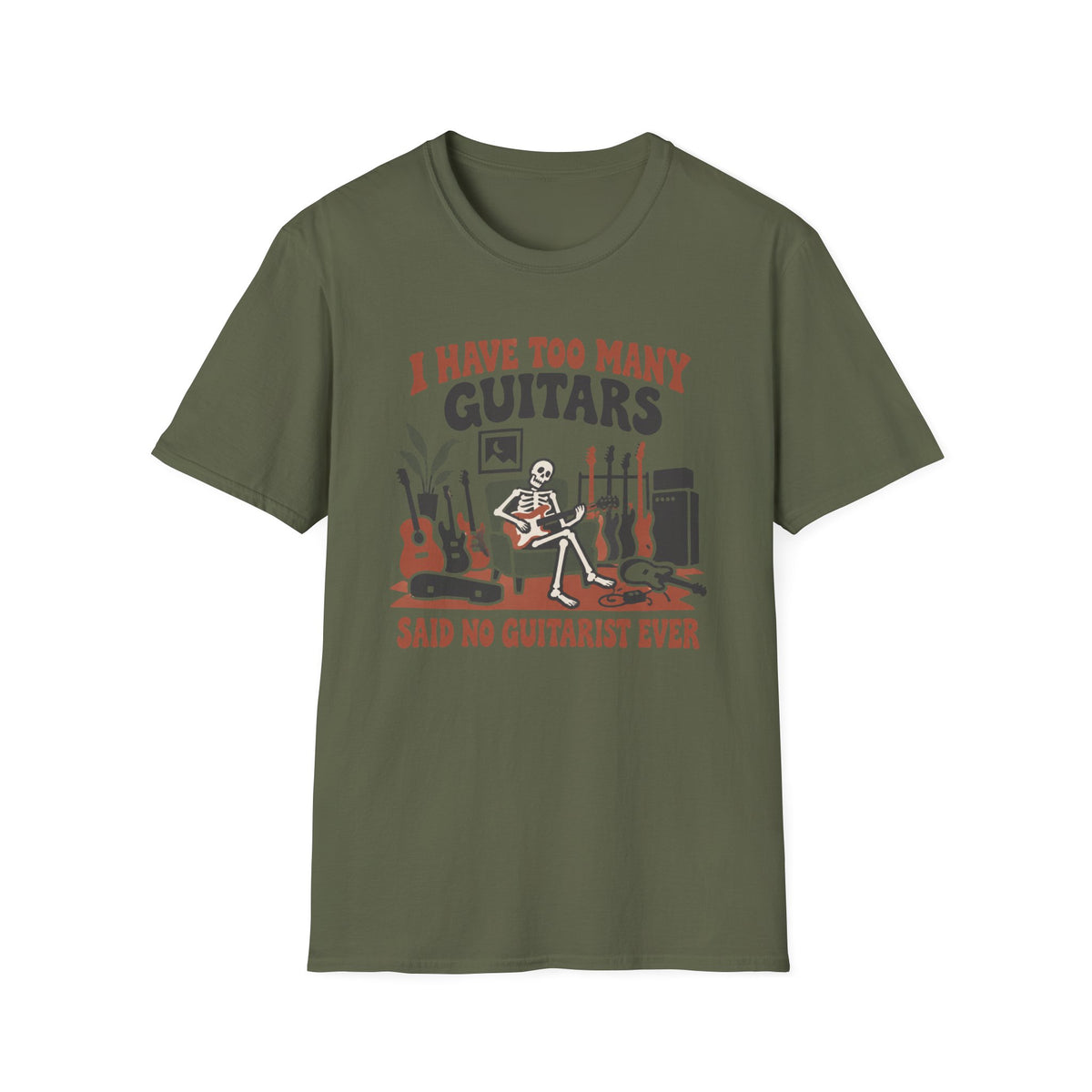 Too Many Guitars T‑Shirt
