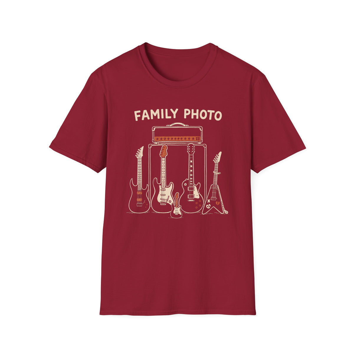 Family Photo Guitar T-Shirt